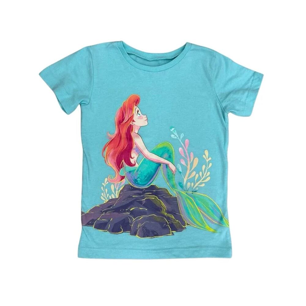 Disney Princess Little Mermaid Ariel Graphic T-Shirt Size 4